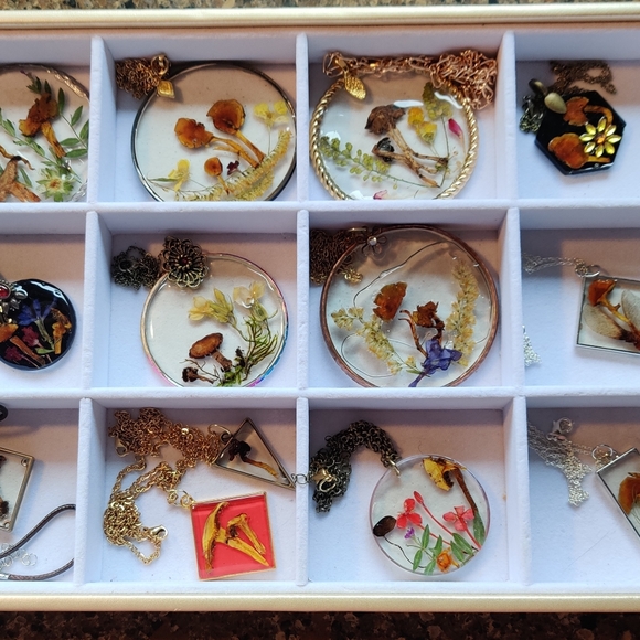 Mushroom jewelry. Each unique. - Picture 3 of 3